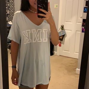 oversized PINK tee shirt